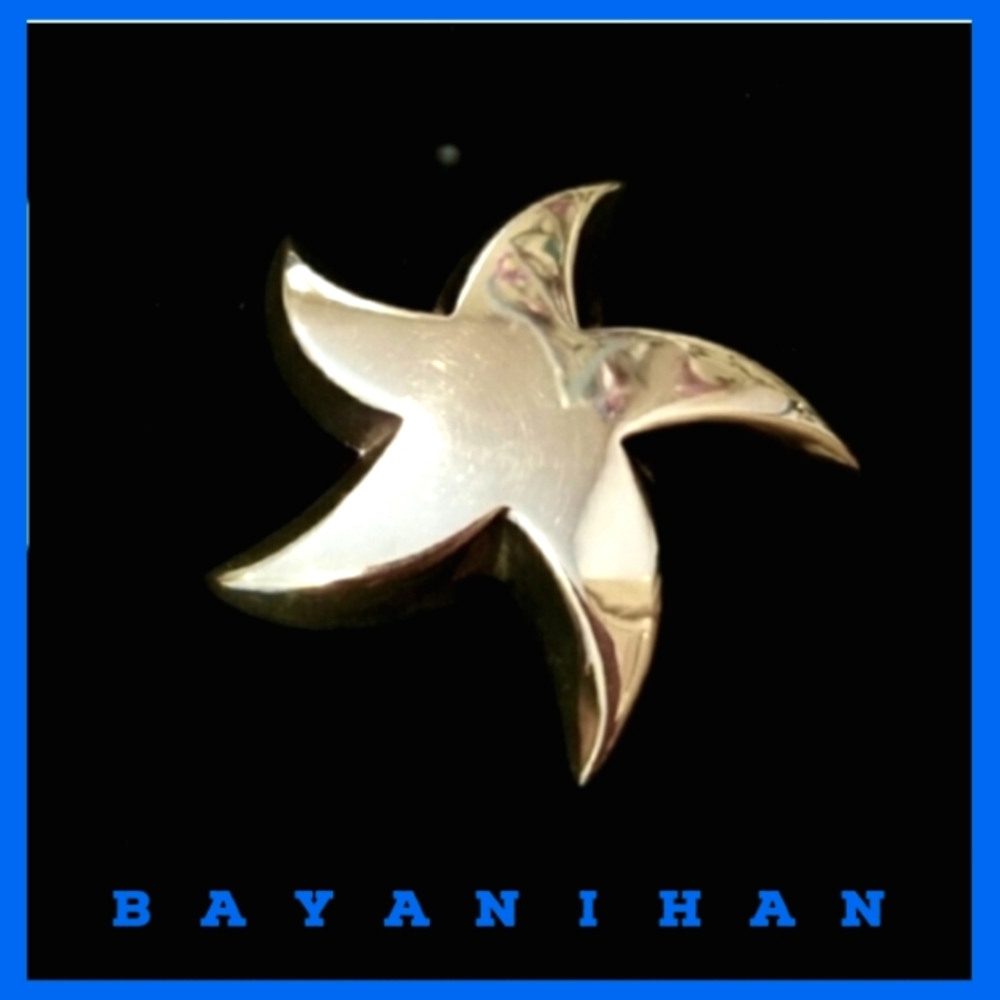 Bayanihan Sterling Silver Starfish Brooch Pin